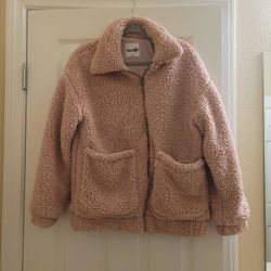 Pink Big Fluffy Jacket