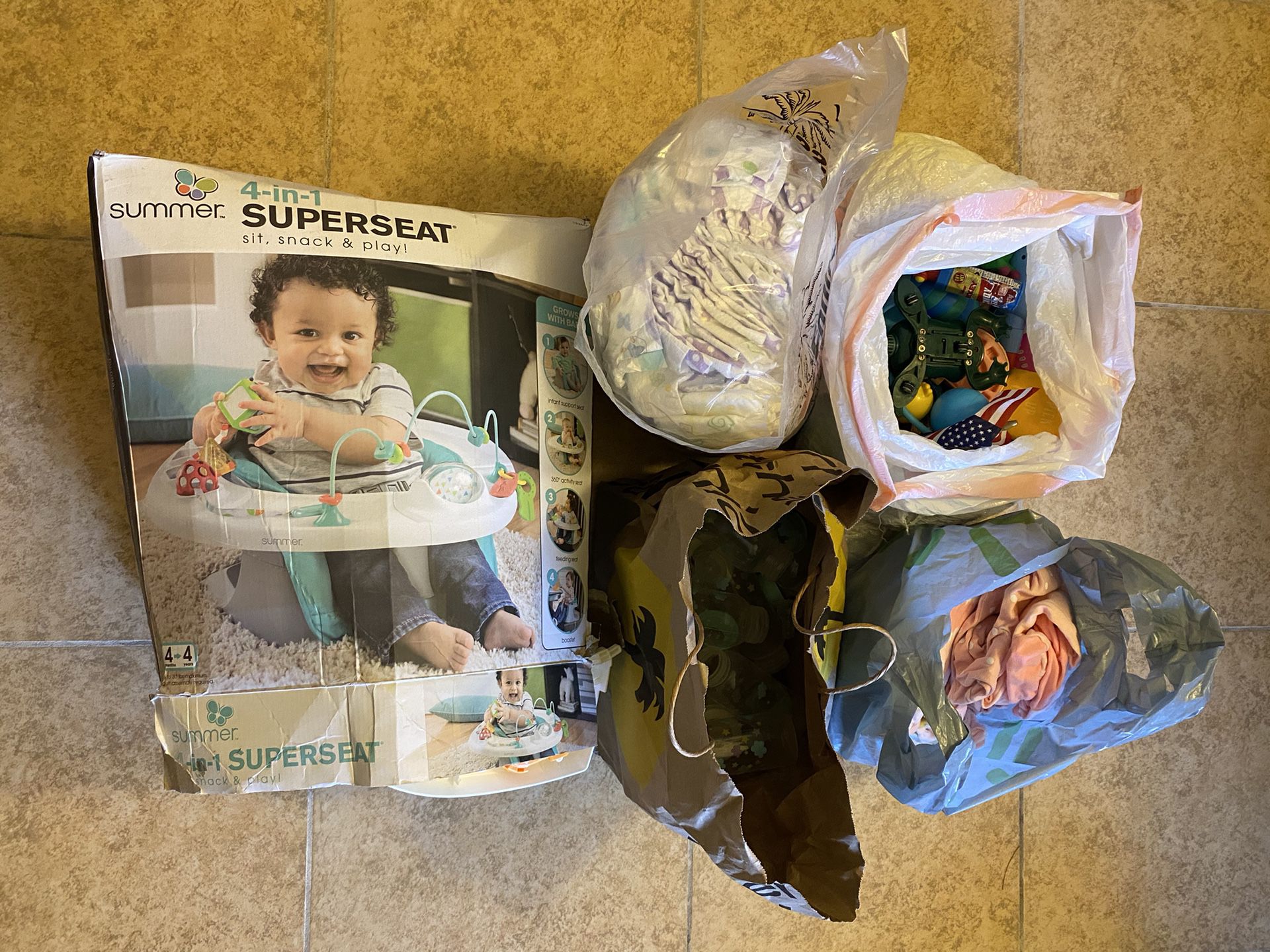 FREE Miscellaneous Baby Items: Baby Chair, Diapers, Clothes, Toys, Bottles