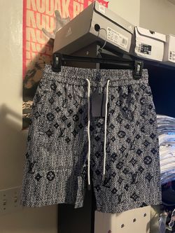 Monogram Pattern Shorts - Black/White