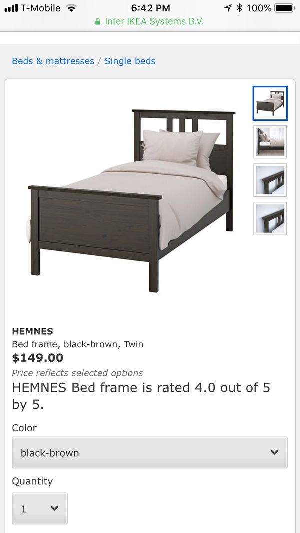 Ikea Hemnes Twin Bed Frame New For In Arlington Heights Il Ikea Hemnes Twin Bed Frame New