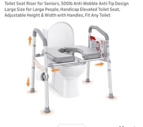Toilet Seat, Riser For Seniors