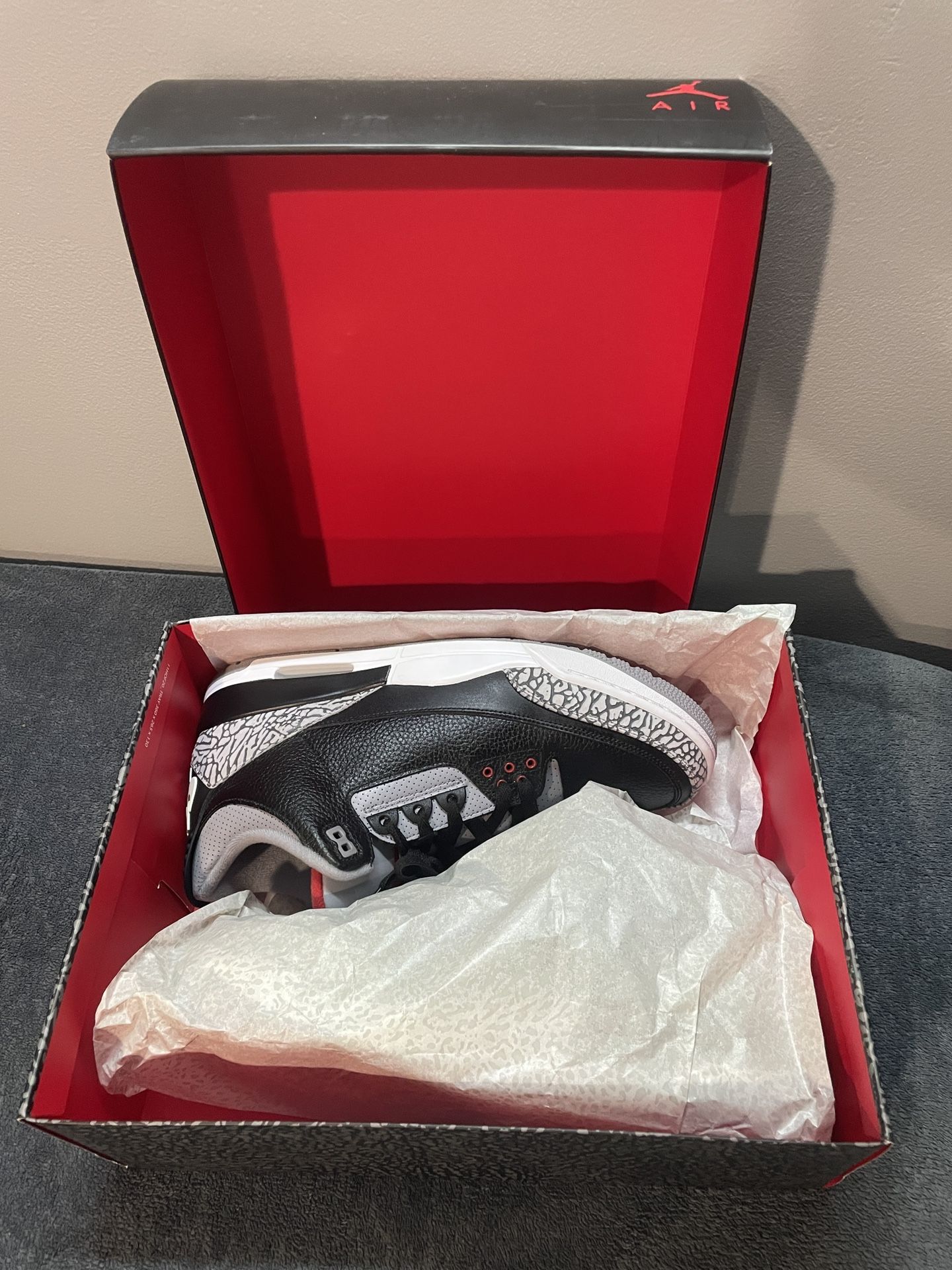 Air Jordan 3 ‘Black Cement’ size 13