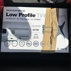 Up To 55” Tv Full Motion Wall Mount New