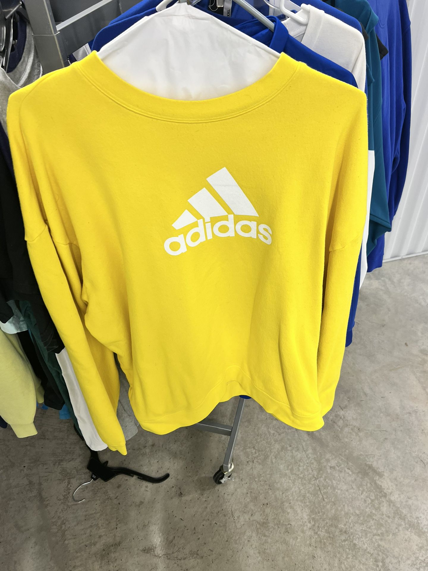 Adidas Mens Yellow Sweatshirt Size 2 Xl