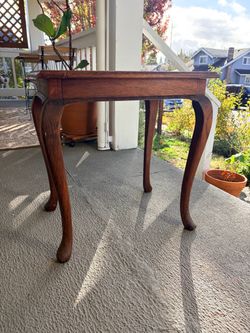 Solid wood antique side table