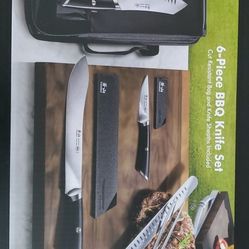 Cangshan Elbert Series 1026993 German Steel Forged 6-Piece BBQ Knife Set

