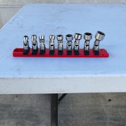 Snap On 1/4 Drive Metric Swivel Sockets 
