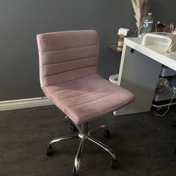 pink swivel chair 