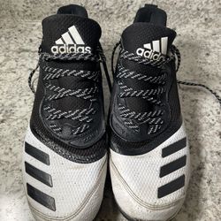 Adidas Black White Shoes Size 11.5 