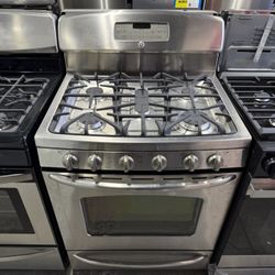 GE Stainless steel 5 burner range stove 