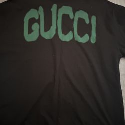 Graffiti Sprayed Gucci Label T-Shirt