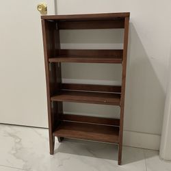 All Wood Small Folding Display Shelf Cd Book Organizer 