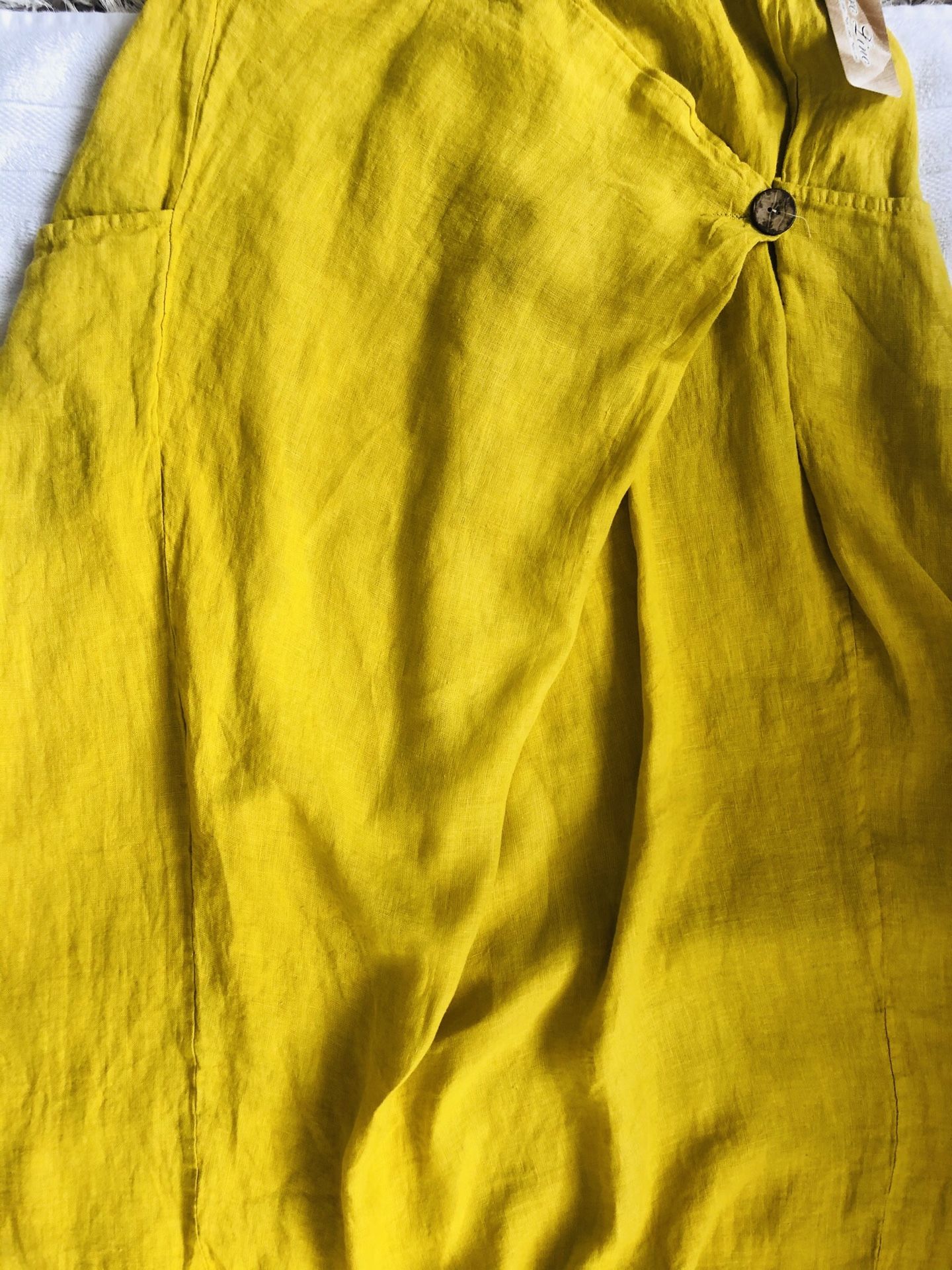 Italian Yellow Long Skirt