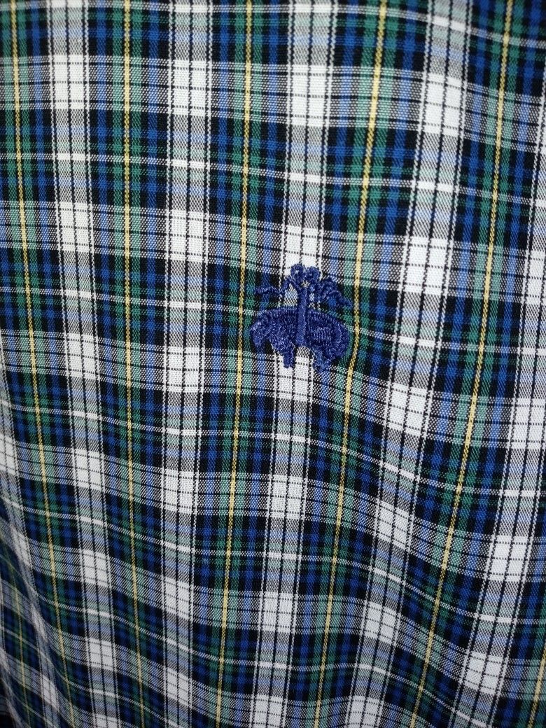 Brooks Brothers Mens Size 2XL Hunter Green Plaid Shirt. Excellent like new condition awesome color combination and design. Quality construction and de