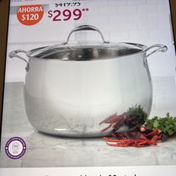 Princess House Nuevo En Su Caja Olla De 22 Qts Triply Ply