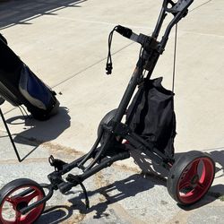 Go Plus Golf Push Cart in excellent condition