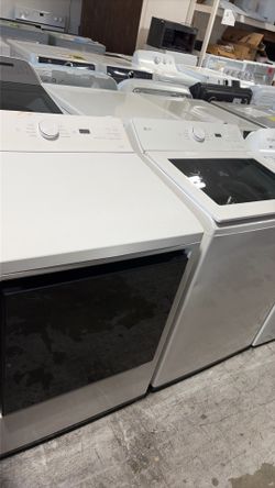 LG front load dryer and top load washer