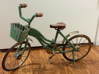 Handcrafted wood and metal   bicycle