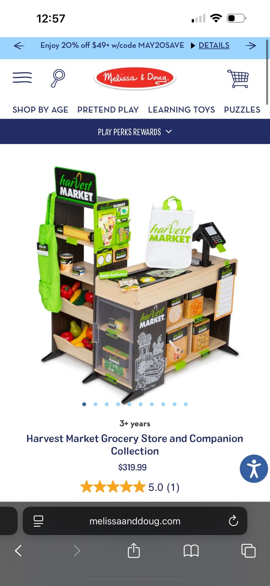 Melissa And Doug Grocery Playset