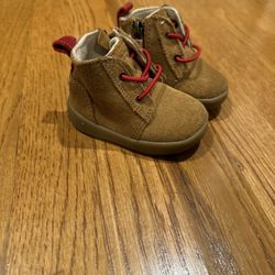 Ugg Baby Kristjan Chukka Infant Crib Chestnut Suede Unisex Boot sz 0/1