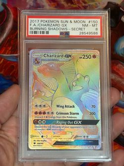PSA 8 Charizard burning shadows
