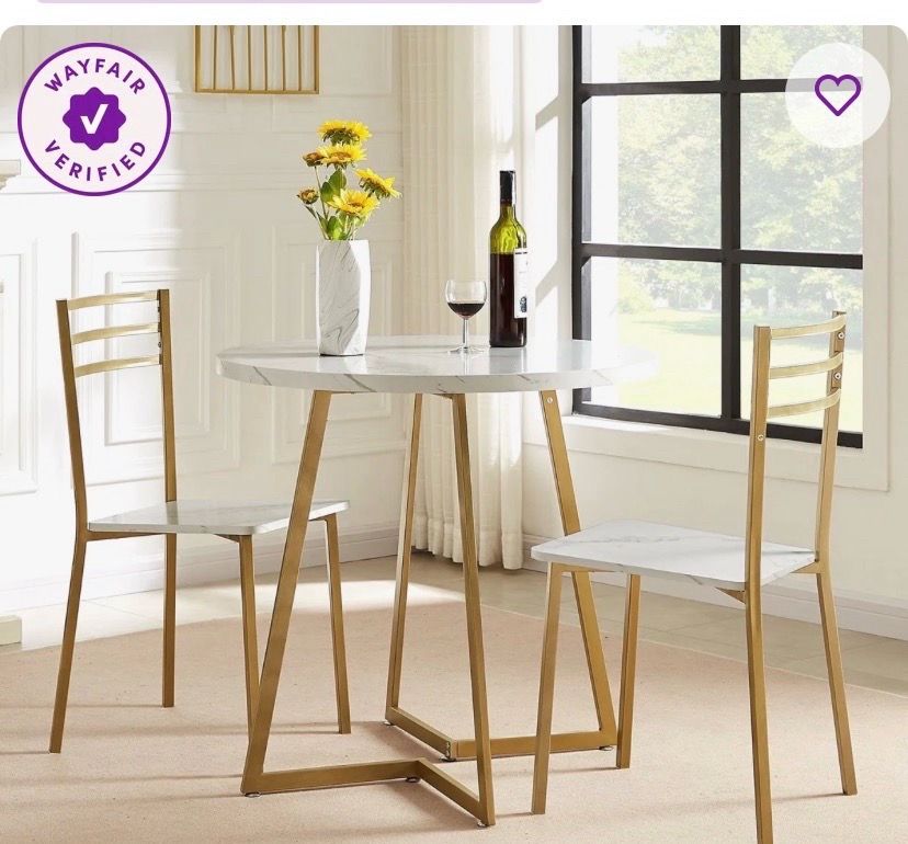 WAYFAIR Bistro Set - Table + 2 chairs - Excellent condition
