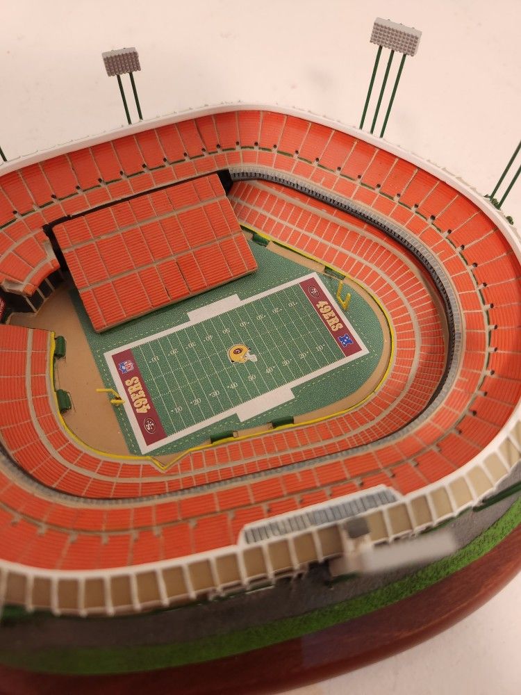 SAN FRANCISCO 49ERS DANBURY MINT CANDLESTICK PARK STADIUM