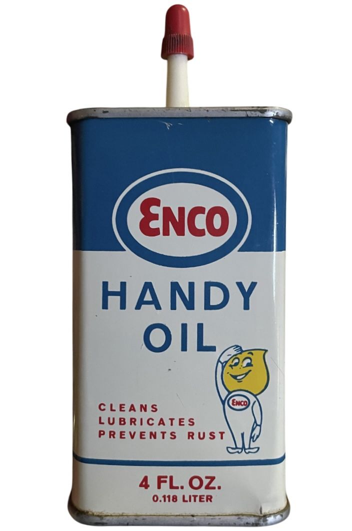Vintage ENCO Handy Oil Can Clean Rare