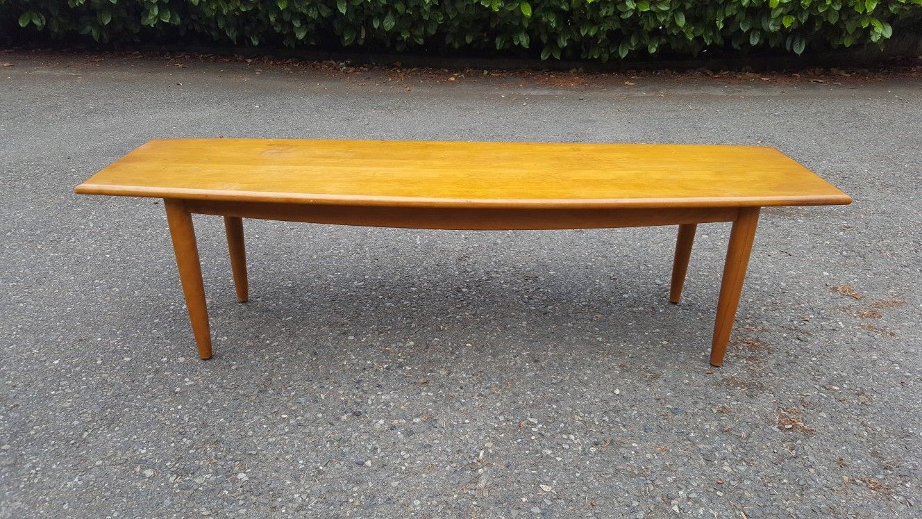 Conant Ball surfboard coffee table by Russel Wright for Sale in