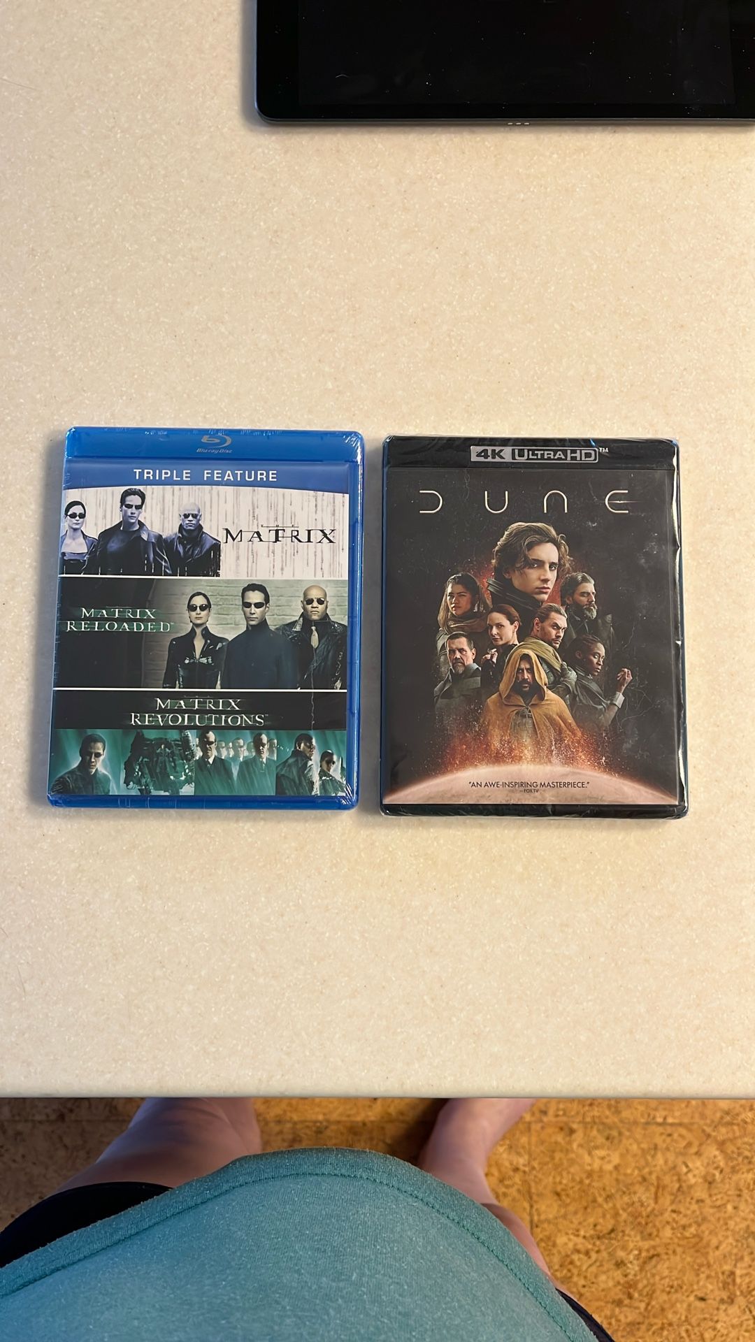 Matrix And Dune Blu-ray Discs