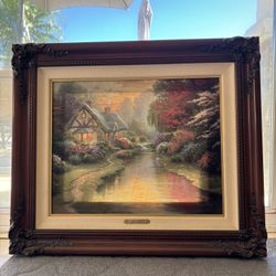 A Quiet Evening Thomas Kinkade Painting
