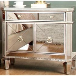 Borghese Mirrored Nightstand Originally Sold By Z GALLERIE (set of Two)