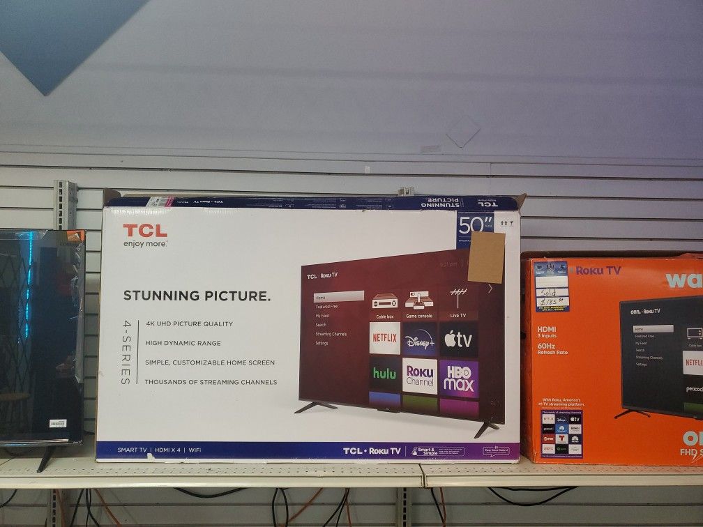 50" TCL Roku Smart Tv
