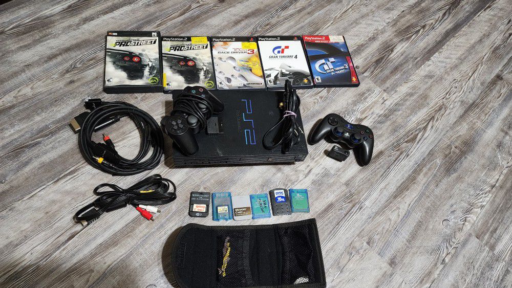 Playstation 2-  PS2 Bundle with Racing Games