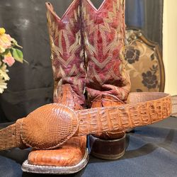 Alligator Skin Boots