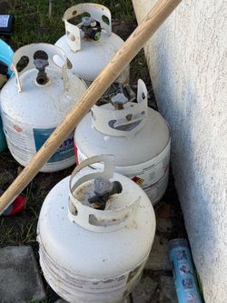 Empty propane tanks