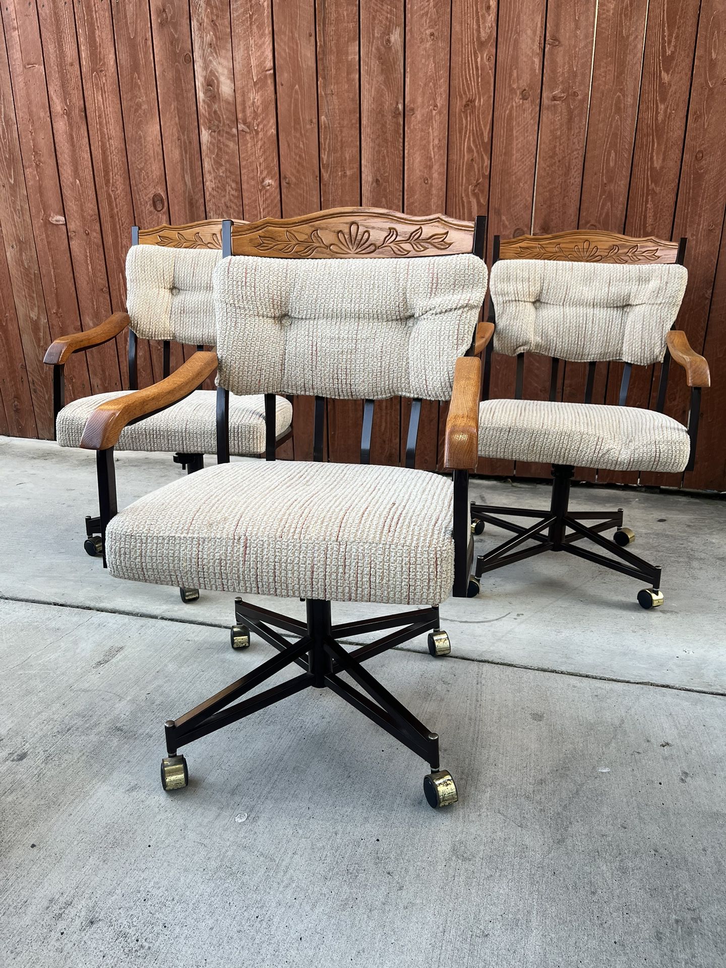 Douglas Furniture Vintage Swivel Caster Chairs