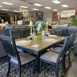 🍁Solid Wood Table And 6 Chairs On Sale $799