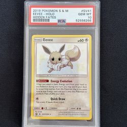 Eevee Shiny Hidden fates PSA 10