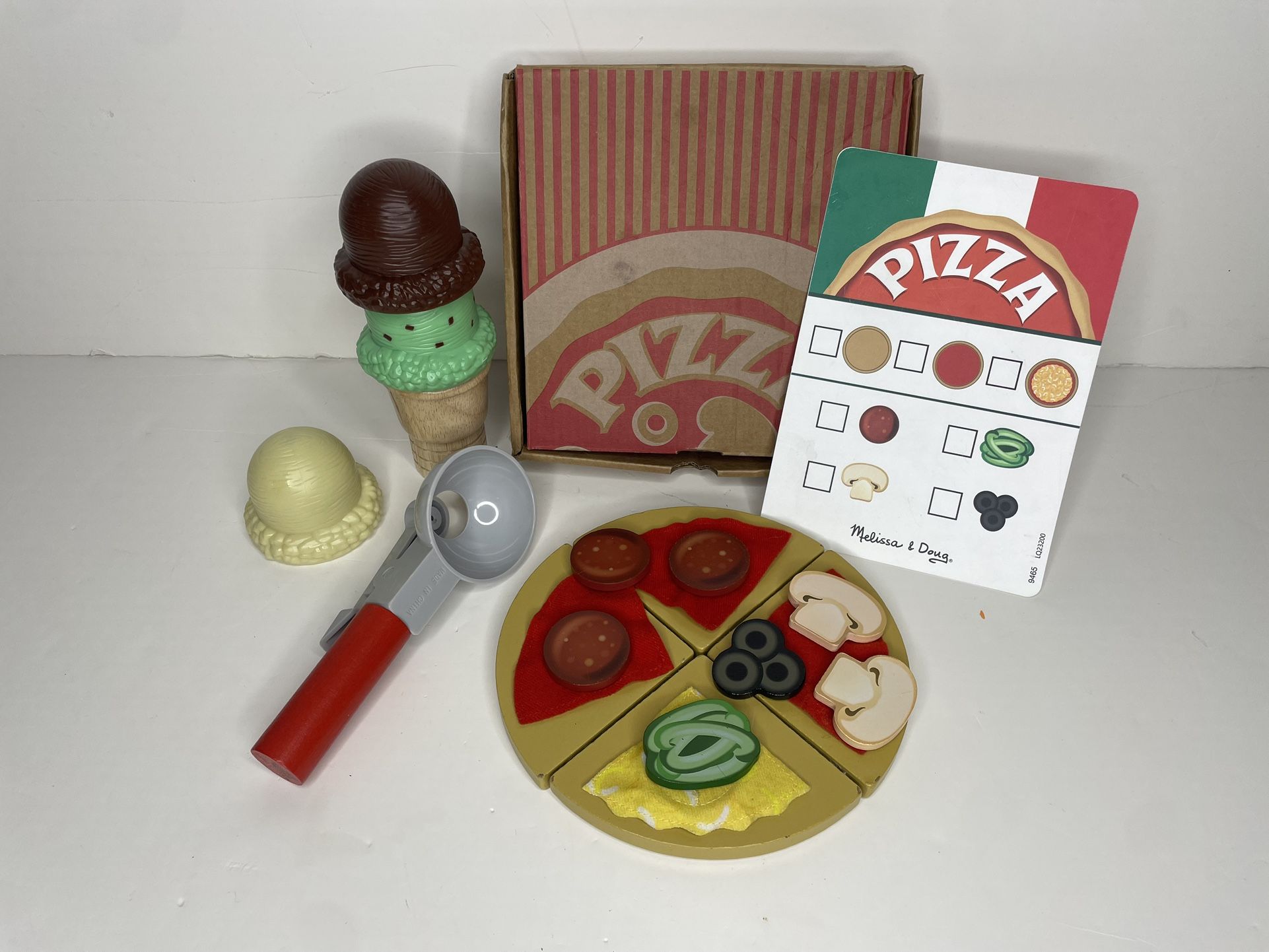 Melissa and Doug pizza and ice cream