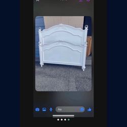 🥰BEAUTIFUL BEDROOM SET: WHITE COLOR-BED FRAME,  CHEST, NIGHTSTAND 🥰