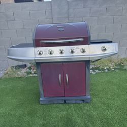Bbq Gas Grill  With Side Stove Top -5 Burners