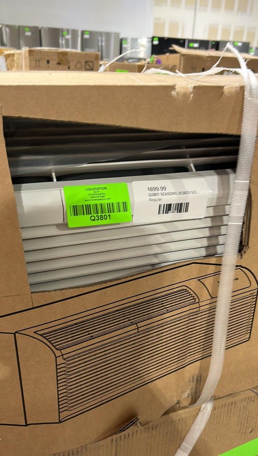 SEASONS 9,000 PTAC, Heat Pump, 265 Volt Air Conditioner