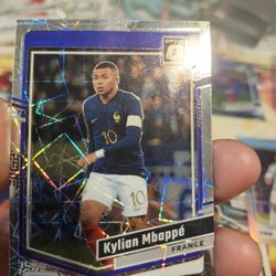 Kylian Mbappe Optic Velocity Prizm Card