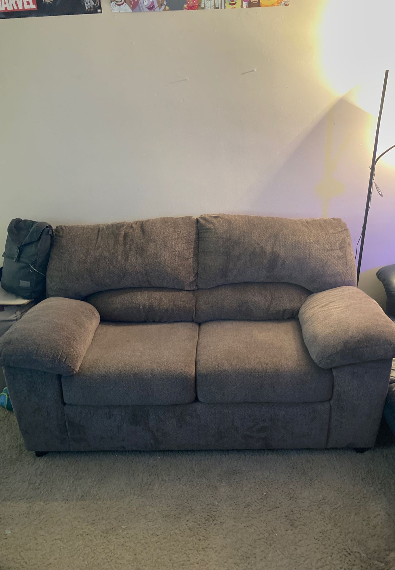 Small brown couch