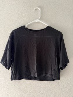 Black Cropped Short Sleeve T-Shirt UPC 3