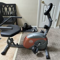 Marcy Recumbent Exercise Bike with Resistance 