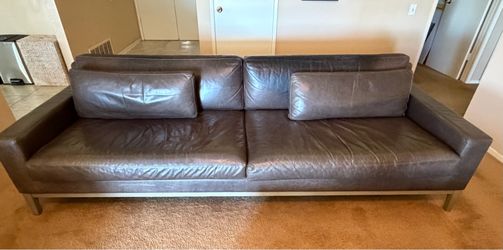 Restoration Hardware Leather Couch