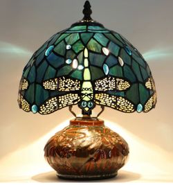 Pretty Home Decoration Tiffany table lamp  sea blue Dragonfly style ( Ask for price)