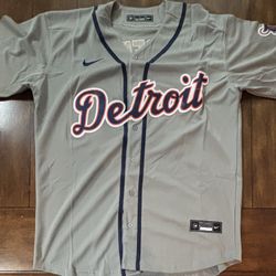 Detroit Tigers Kerry Carpenter Gray Jersey Adult Large NWT